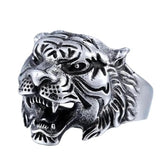 Men's Vintage Tiger Ring - Roaring Style