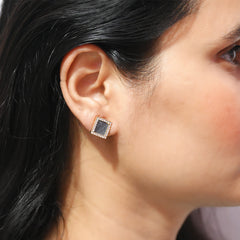 Shiny Crystal-Borders Square Tops