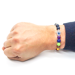 Rainbow Evil Eye Bracelet