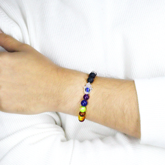 Rainbow Evil Eye Bracelet