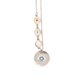 Golden Evil Eye Pendant Necklace