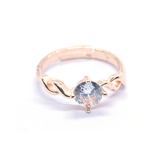 Moulded Shapes Rose Gold Ring Plated