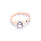 Sharp S Shapes Rose Gold Ring