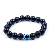 Evil Eye Black Lava Stone Bracelet
