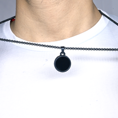 Super Stylish Black Pendant for Men with Ultra Cool Black Chain