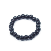 Plain Black Lava Stone Bracelet