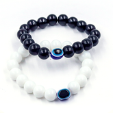 Black and White Evil Eye Bracelet