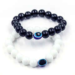 Black and White Evil Eye Bracelet