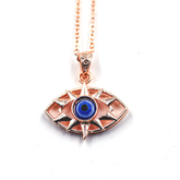 Sun Chakra Evil Eye Pendant
