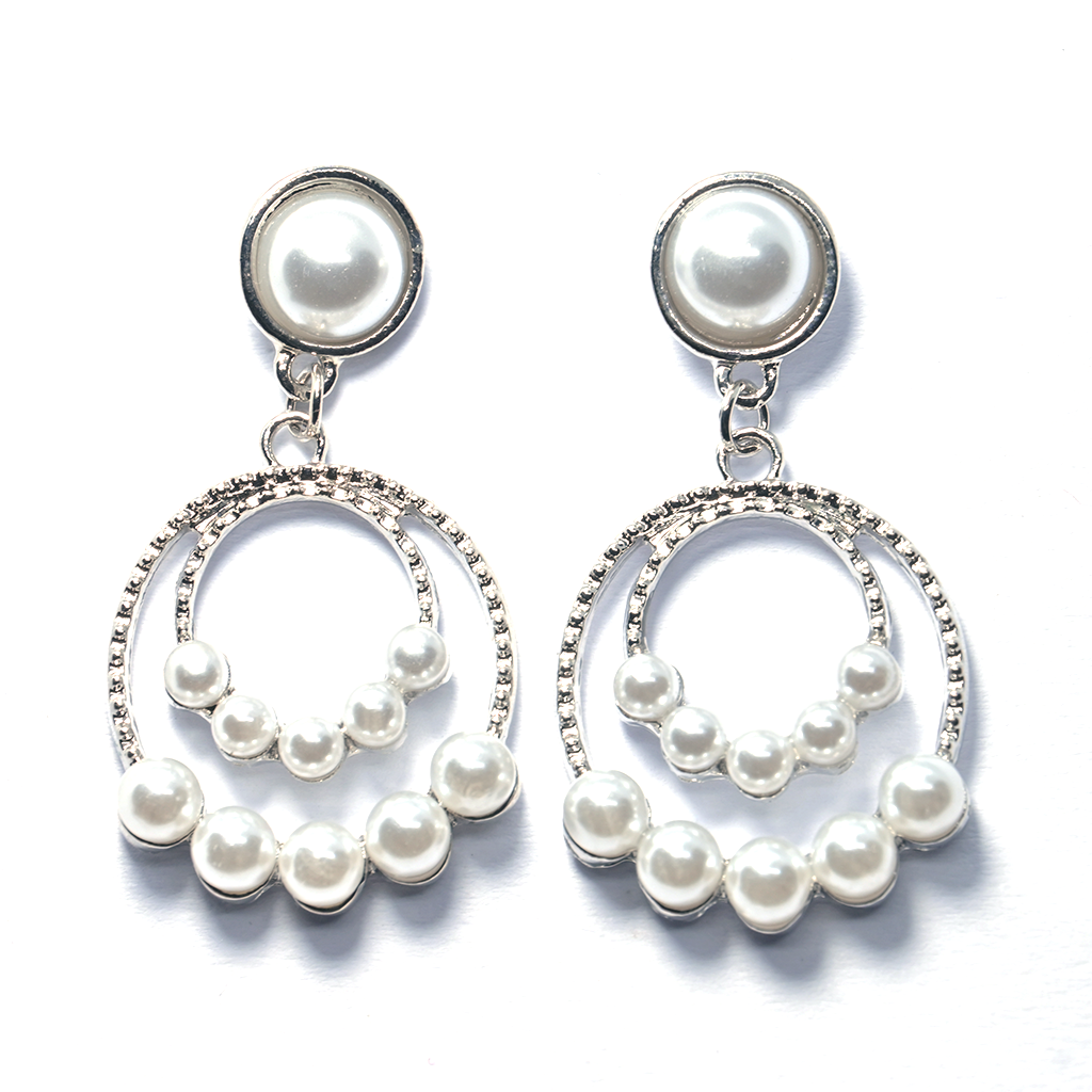 Pearl Jhumka Earrings Charming Drop Pearl Earrings
