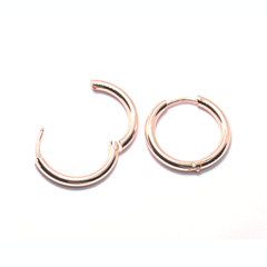 Small Rose Gold Hoop Earrings