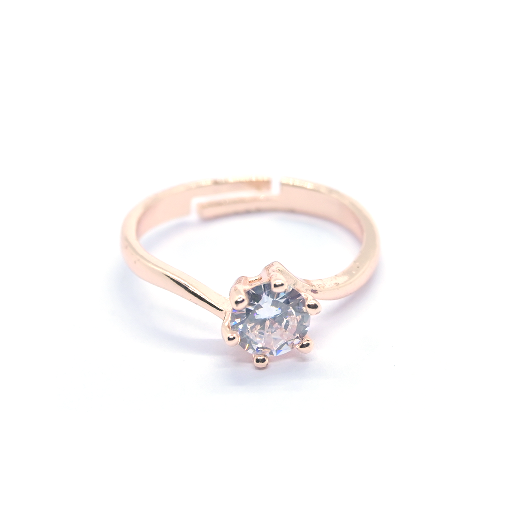 Oval Shapes Rose Gold plated Ring