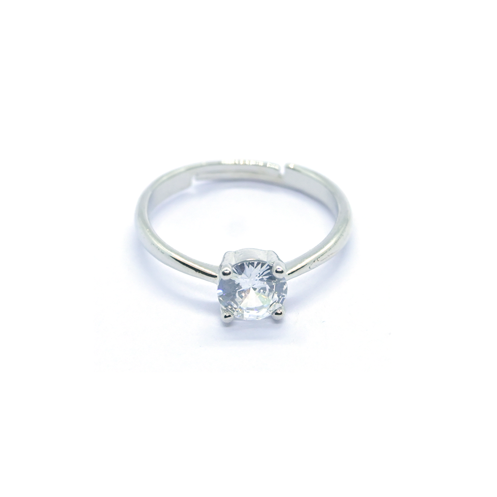 Circle-Shaped Gemstone Ring