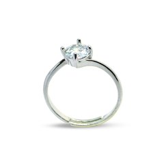 Circle crystal Silver Elegance Ring