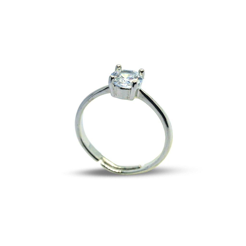 Circle-Shaped Gemstone Ring
