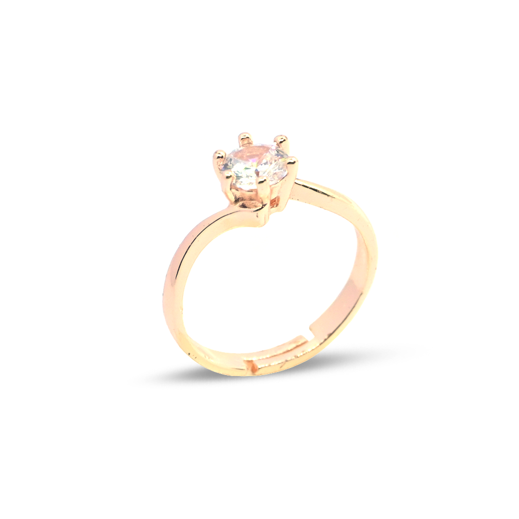 Oval Shapes Rose Gold plated Ring