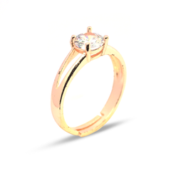 V-shaped Design Rose Gold Ring