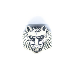 Silver-Plated Roar Of Lion Men's Ring
