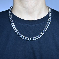 Extra Tough and Heavy Silver-Colored Mens Chain Pendant
